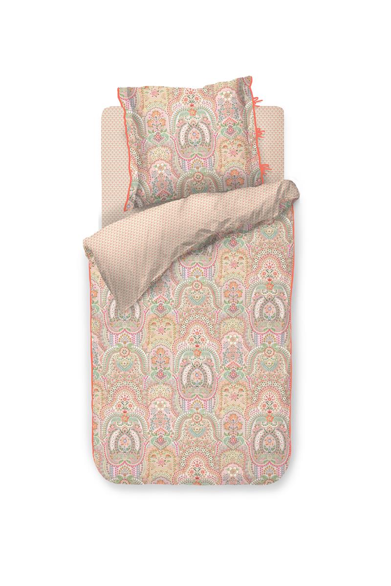 Pip Studio Jabali Flower Bettwäsche - Korallenrot