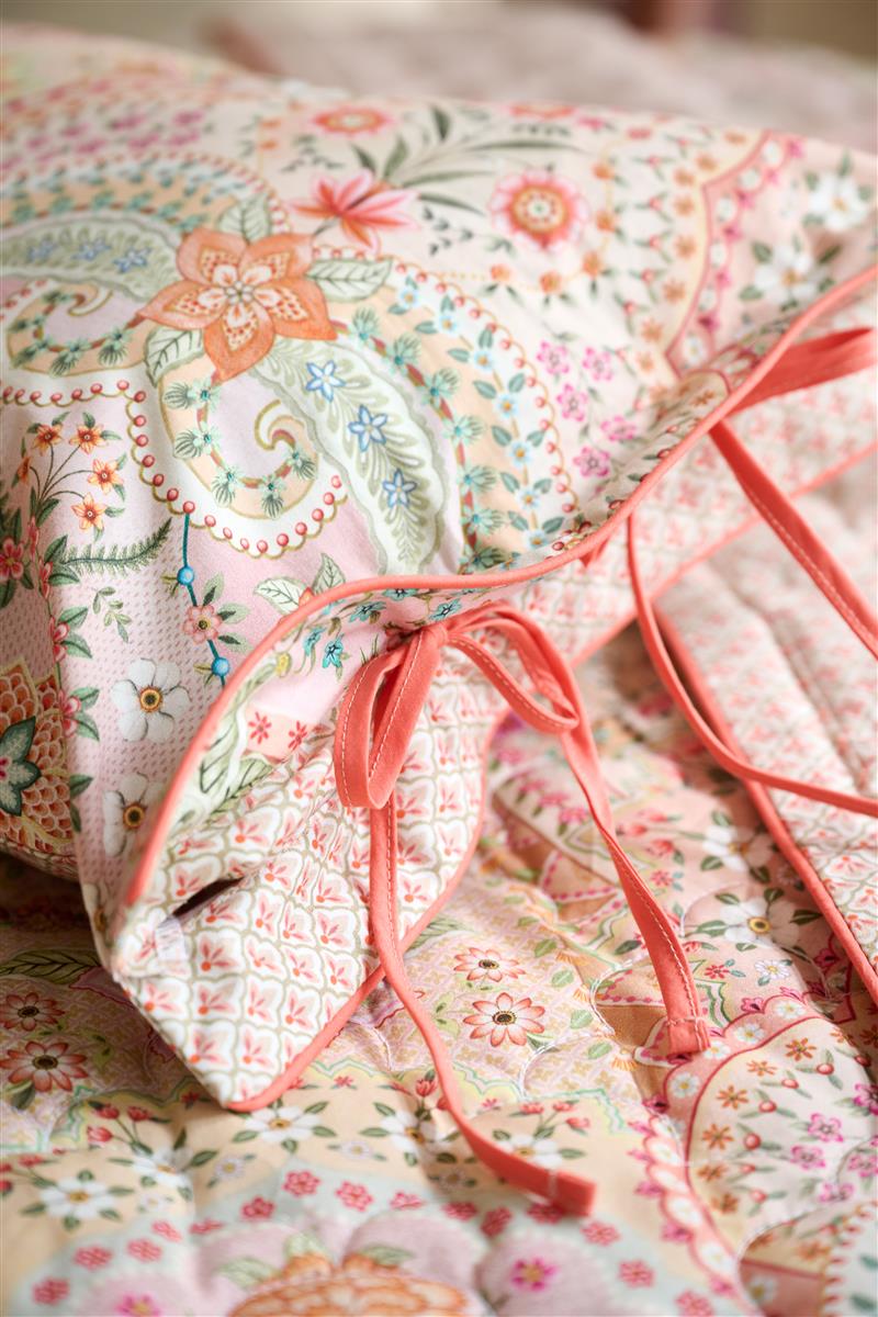 Pip Studio Jabali Flower Zierkissen - Korallenrot