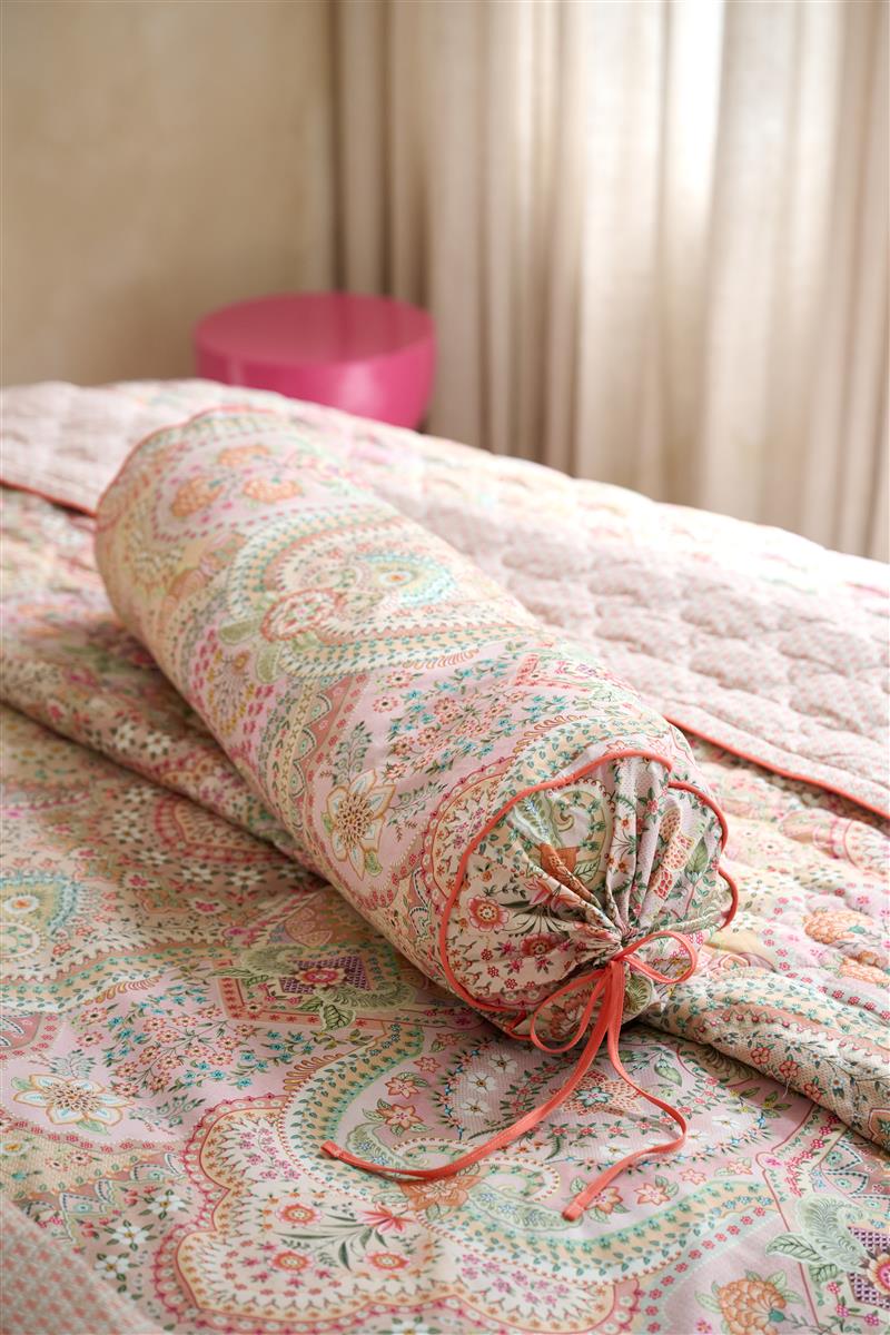 Pip Studio Jabali Flower Roll Zierkissen - Korallenrot