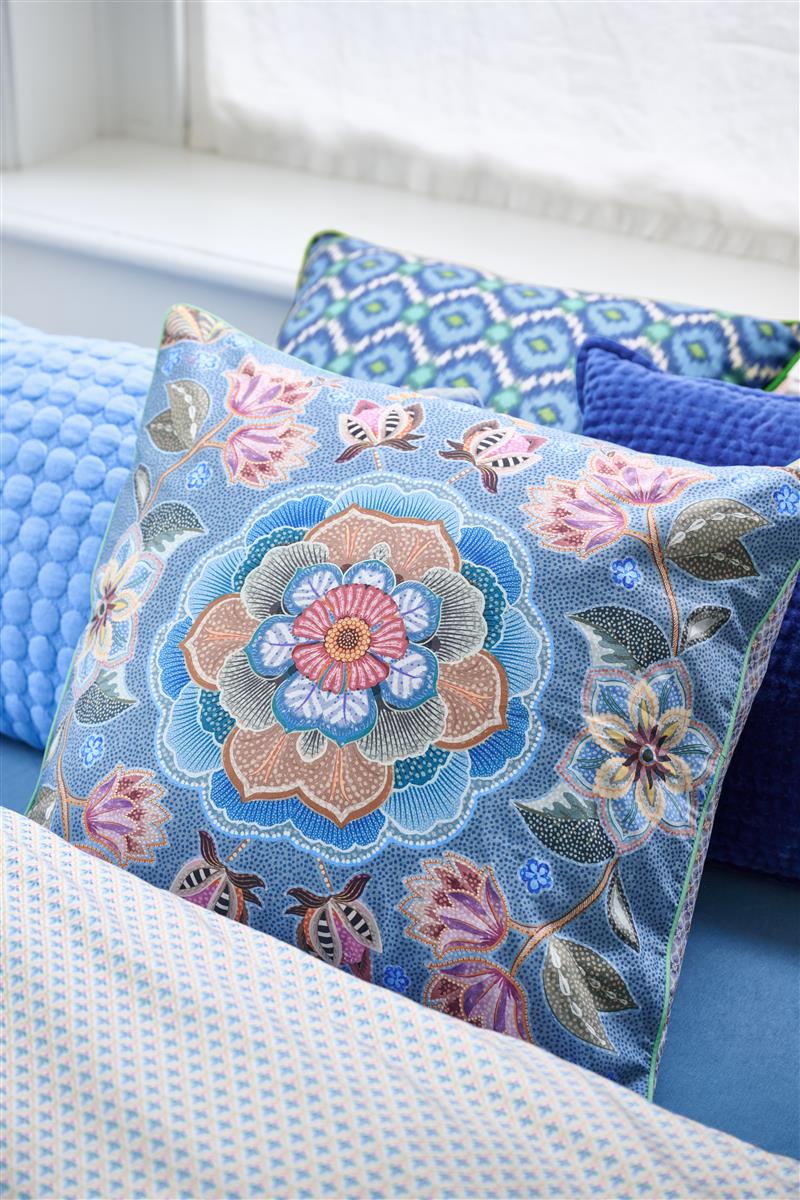 Pip Studio Matata Square Zierkissen - Blau