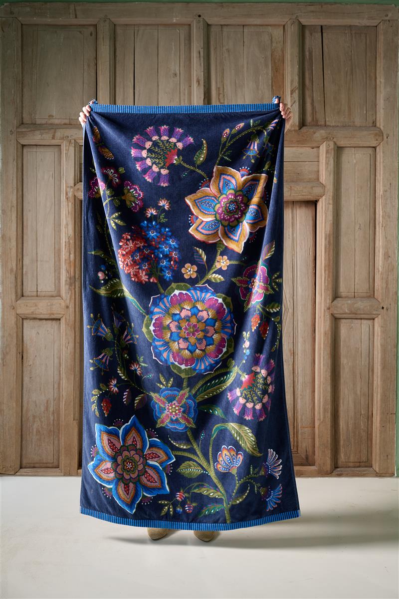 Pip Studio Viva la Vida Beachtowel Strandtuch - Dunkelblau