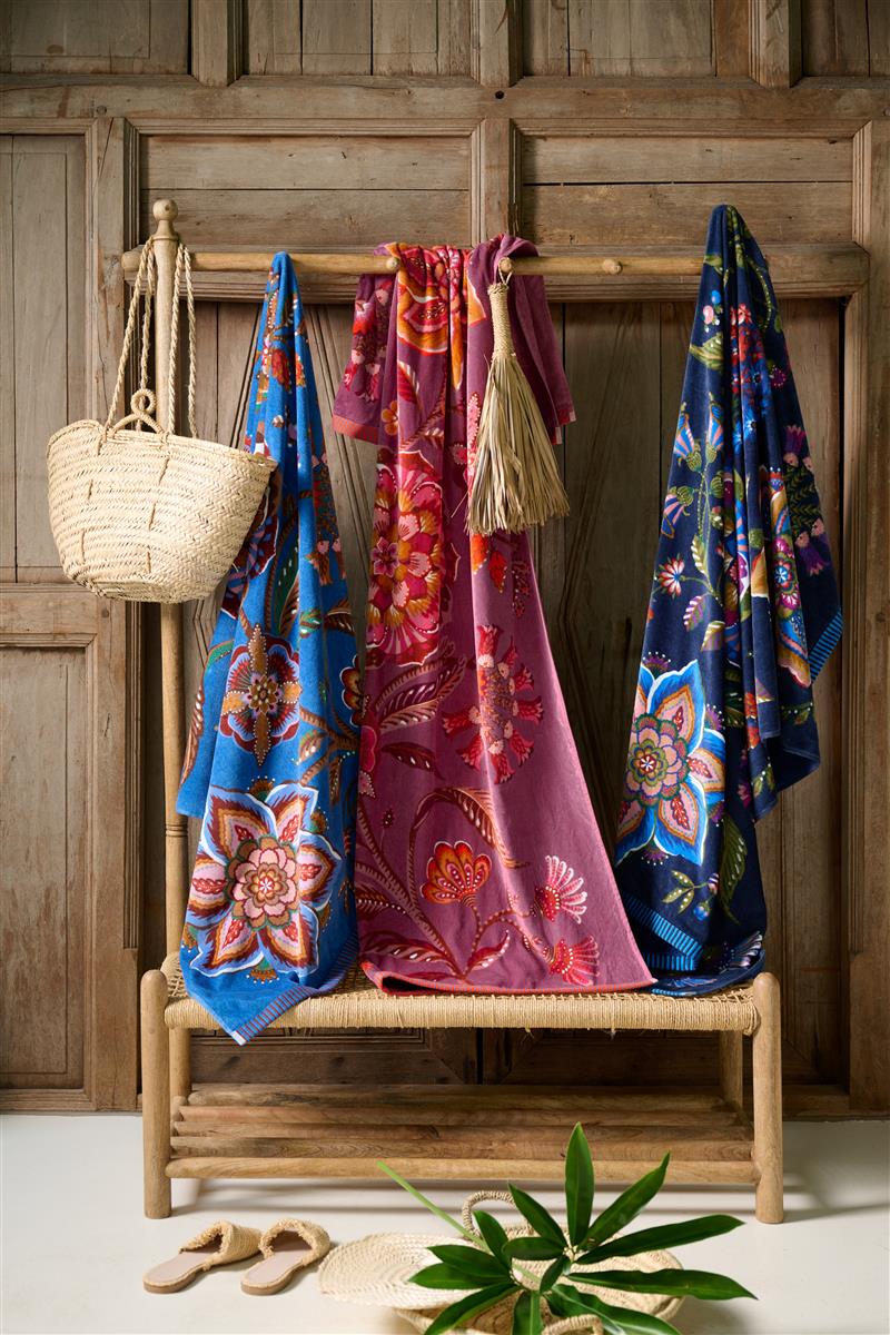 Pip Studio Viva la Vida Beachtowel Beach Towel - Dark Blue