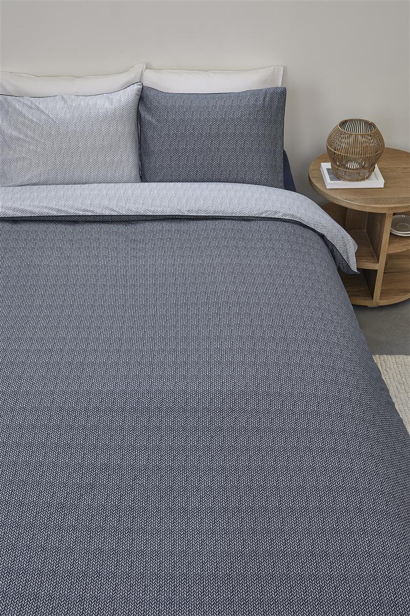Riviera Maison Twisted Bettwäsche - Blau