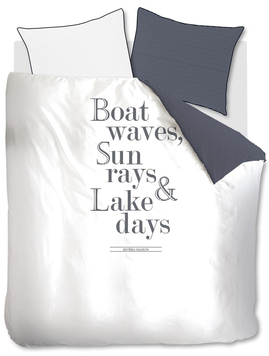 Riviera Maison Lake Days Bedding - Navy Blue