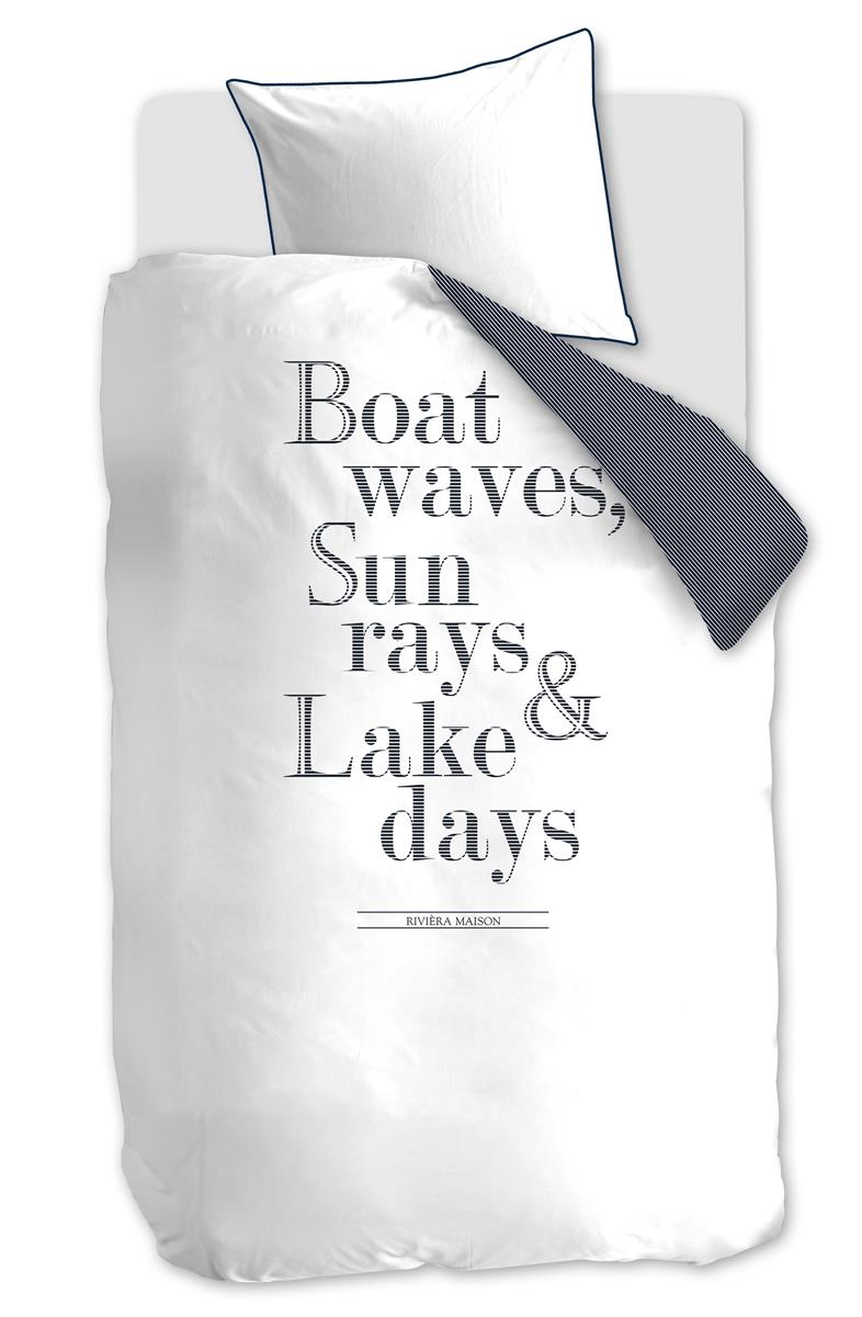 Riviera Maison Lake Days Bedding - Navy Blue