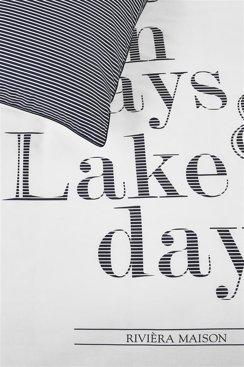 Riviera Maison Lake Days Bedding - Navy Blue