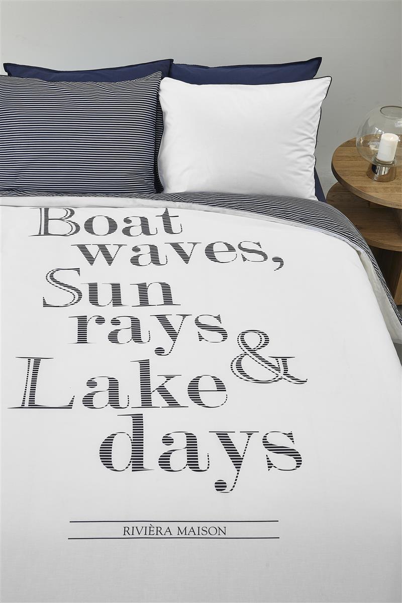 Riviera Maison Lake Days Bedding - Navy Blue