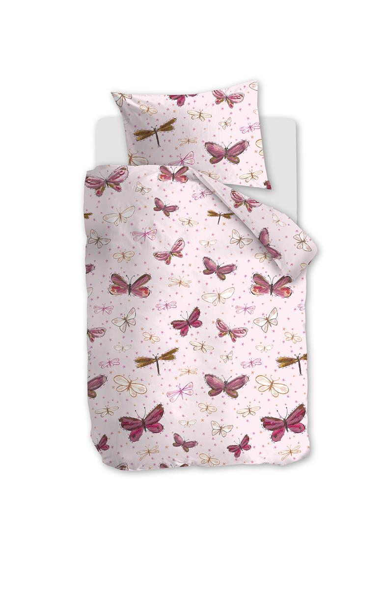 Beddinghouse Kids Butterfly Away Bettwäsche - Rosa