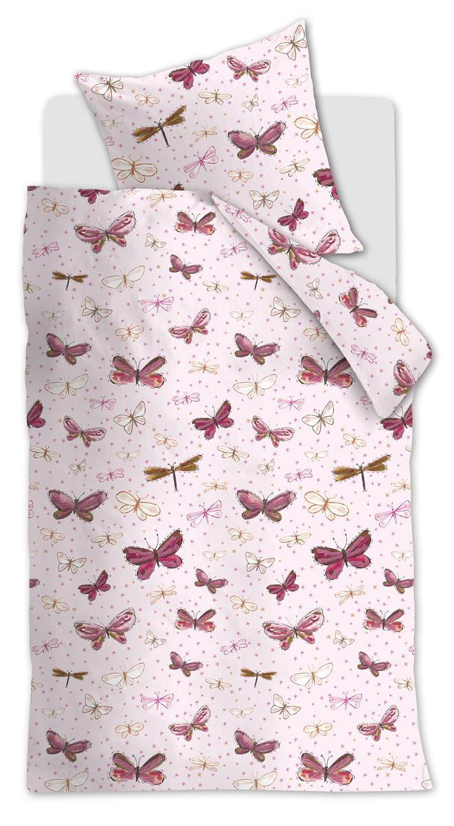 Beddinghouse Kids Butterfly Away Bettwäsche - Rosa