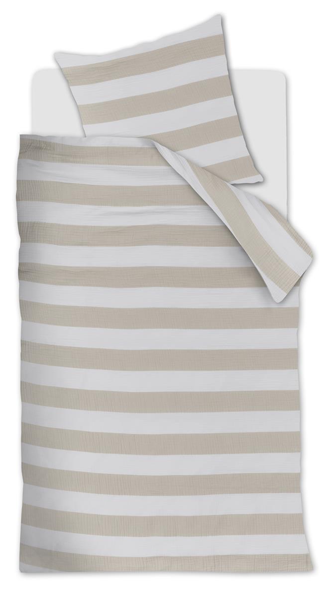 Riviera Maison Striped Bettwäsche - Sand