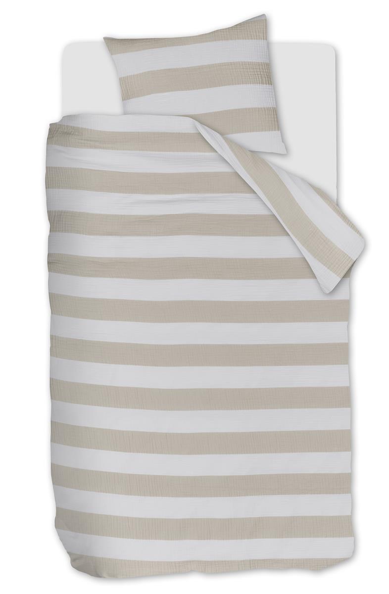 Riviera Maison Striped Bettwäsche - Sand