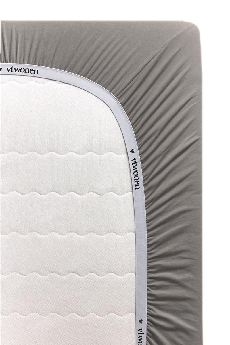 vtwonen spannbettlaken - Baumwolle - Grau