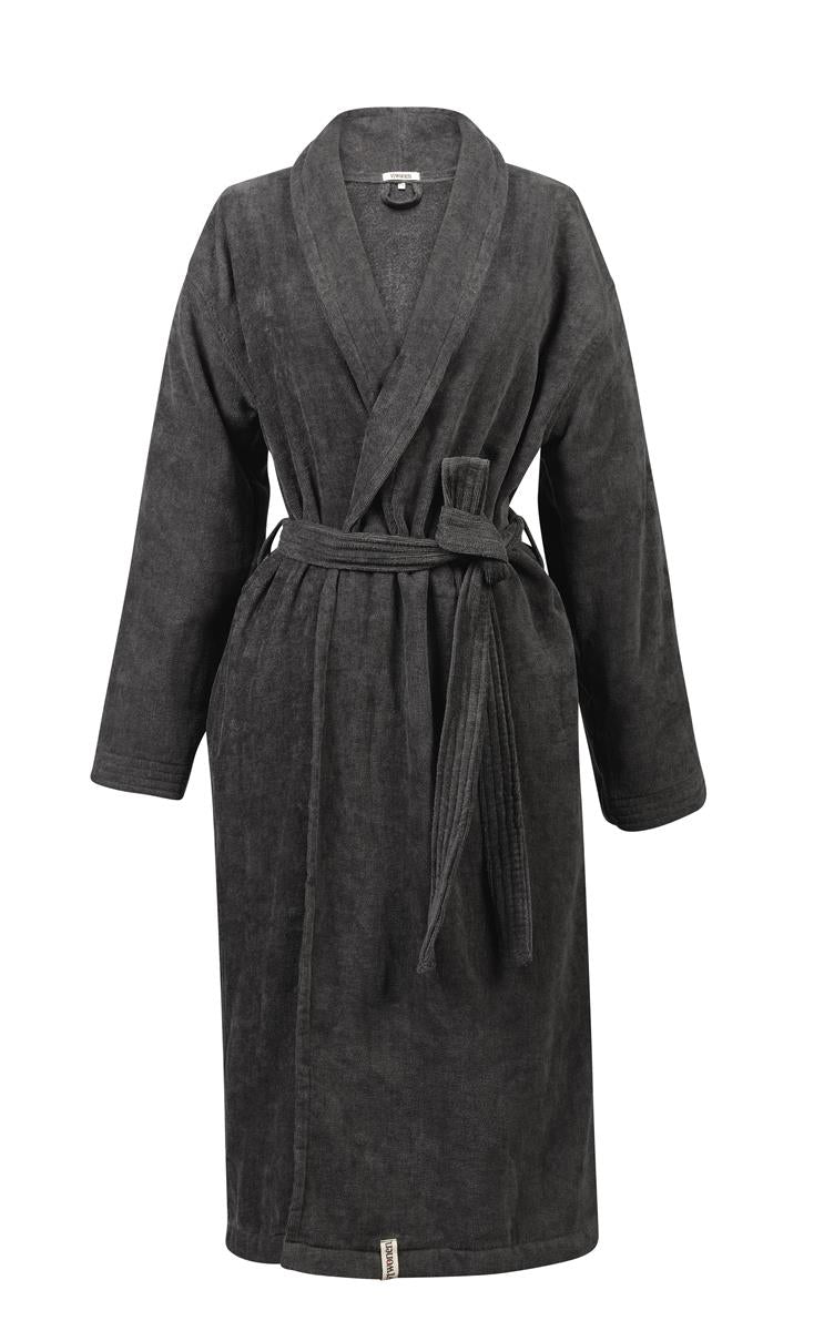 vtwonen Soft Embrace Bademantel - Anthrazit