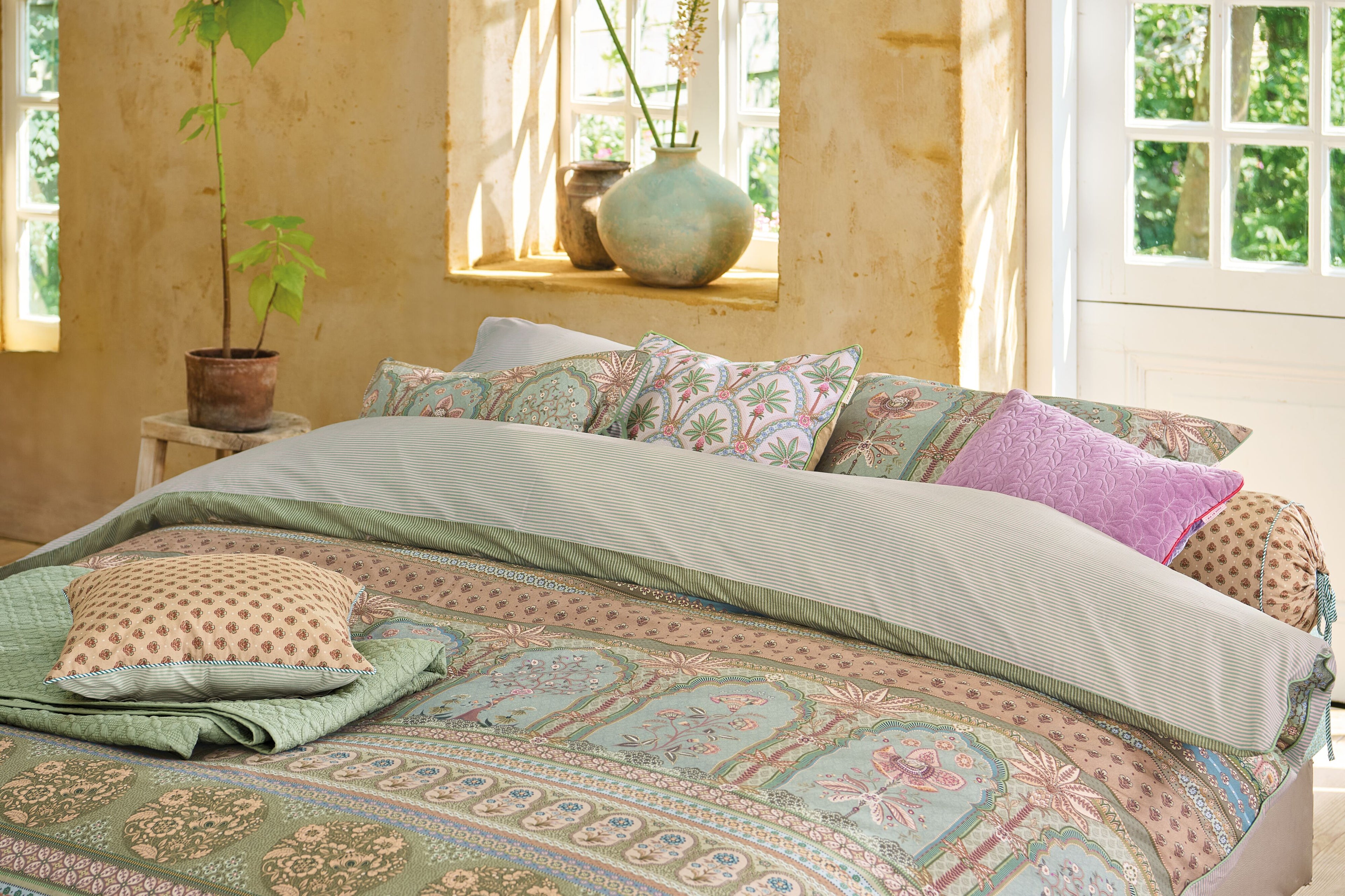 Pip Studio Bollywood Dreams Bettwäsche - Grün