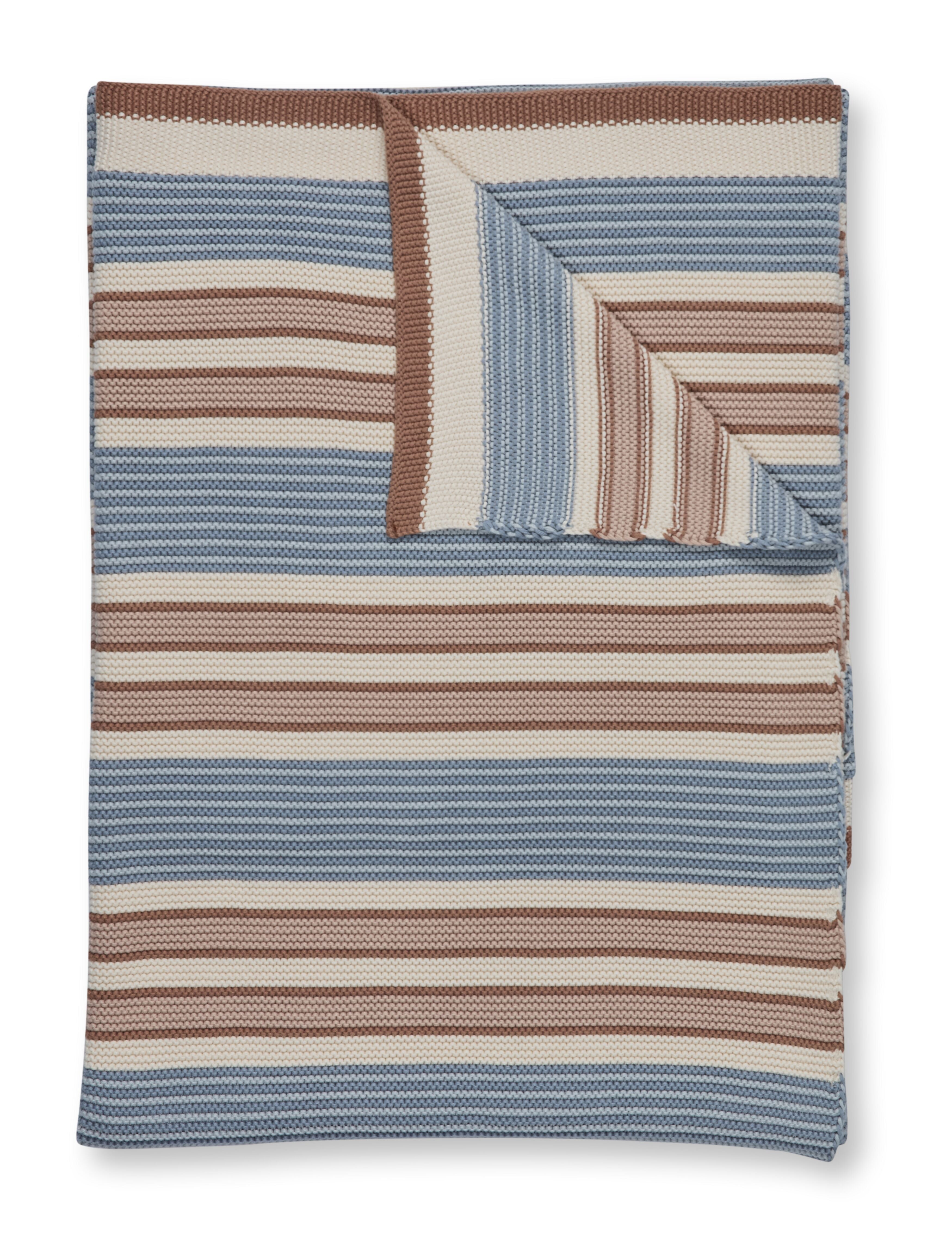 Pip Studio Bonsoir Combistripe Wohndecken - Blau