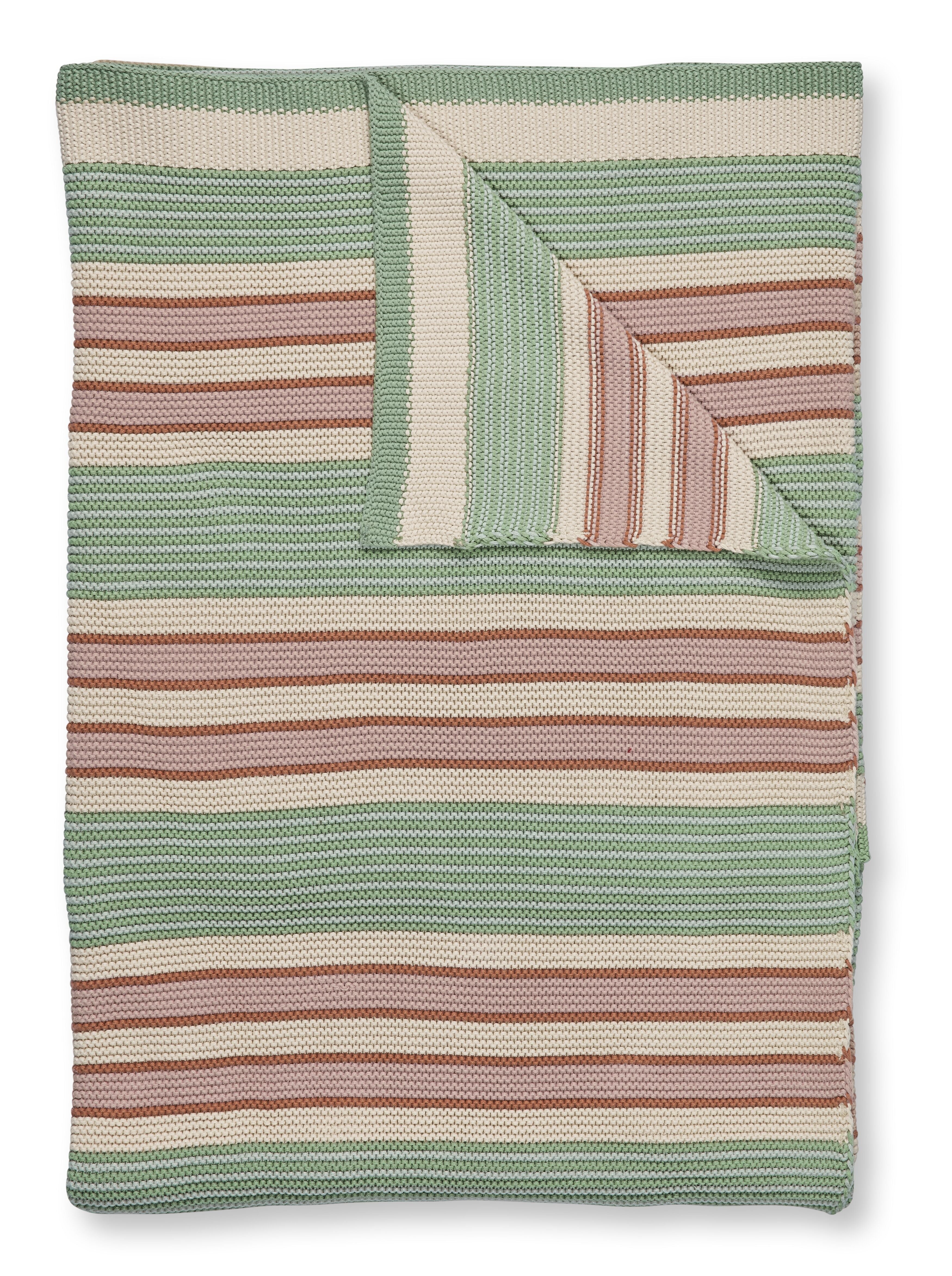 Pip Studio Bonsoir Combistripe Wohndecken - Grün