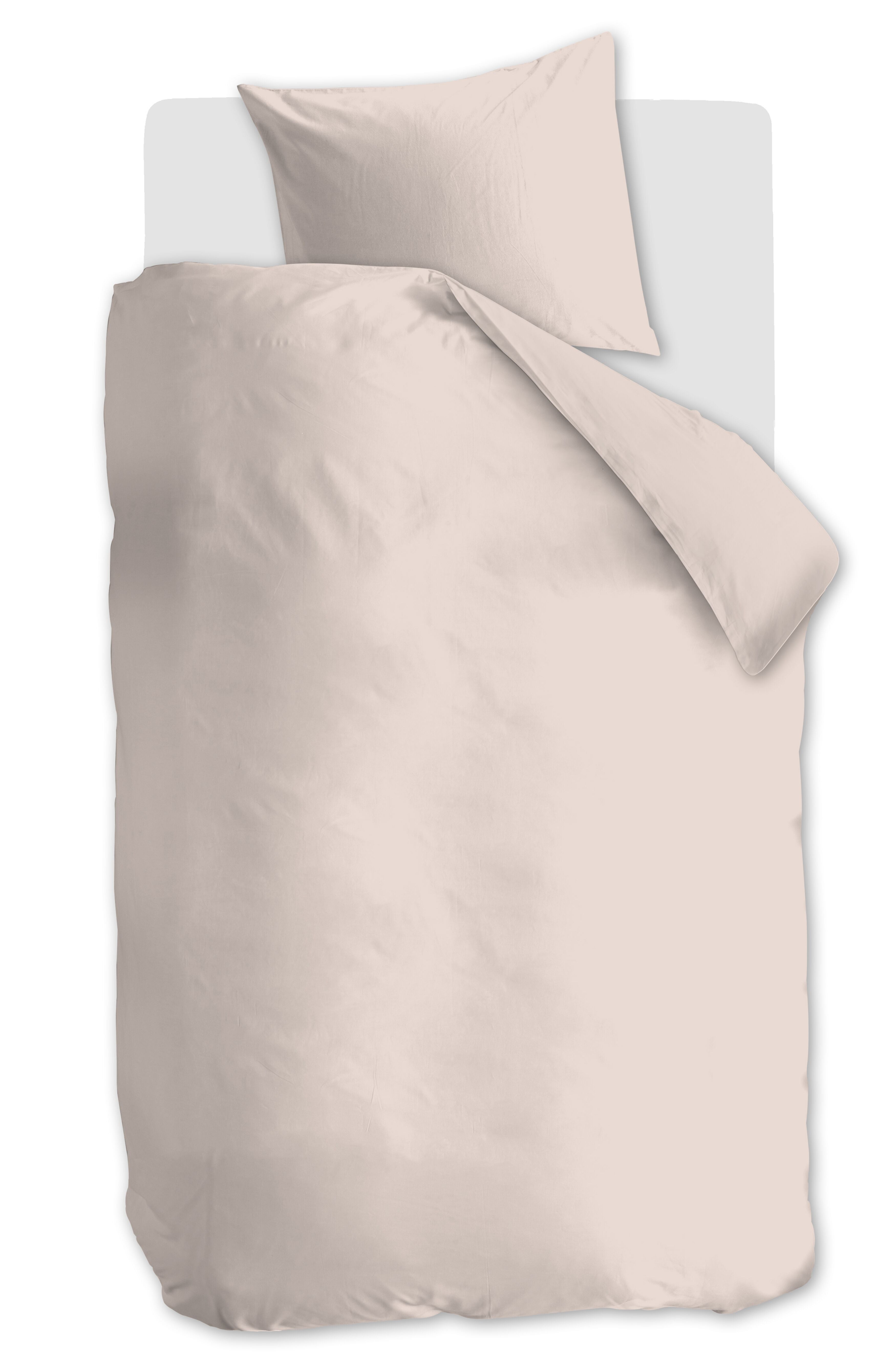 Licht roze Spannbettlaken - Baumwolle - Hellrosa