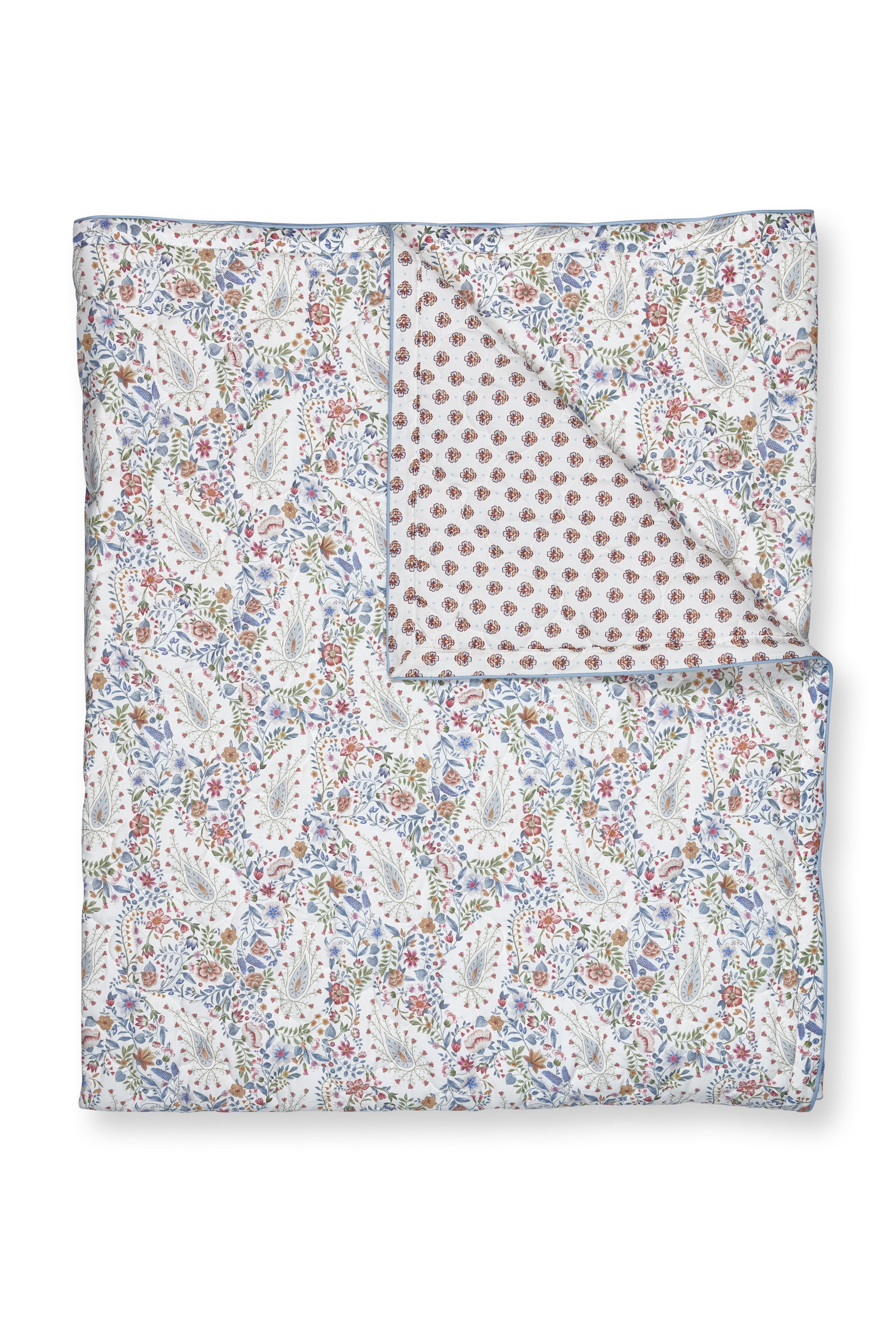 Pip Studio Kairi Bloom Wohndecken - Hellblau