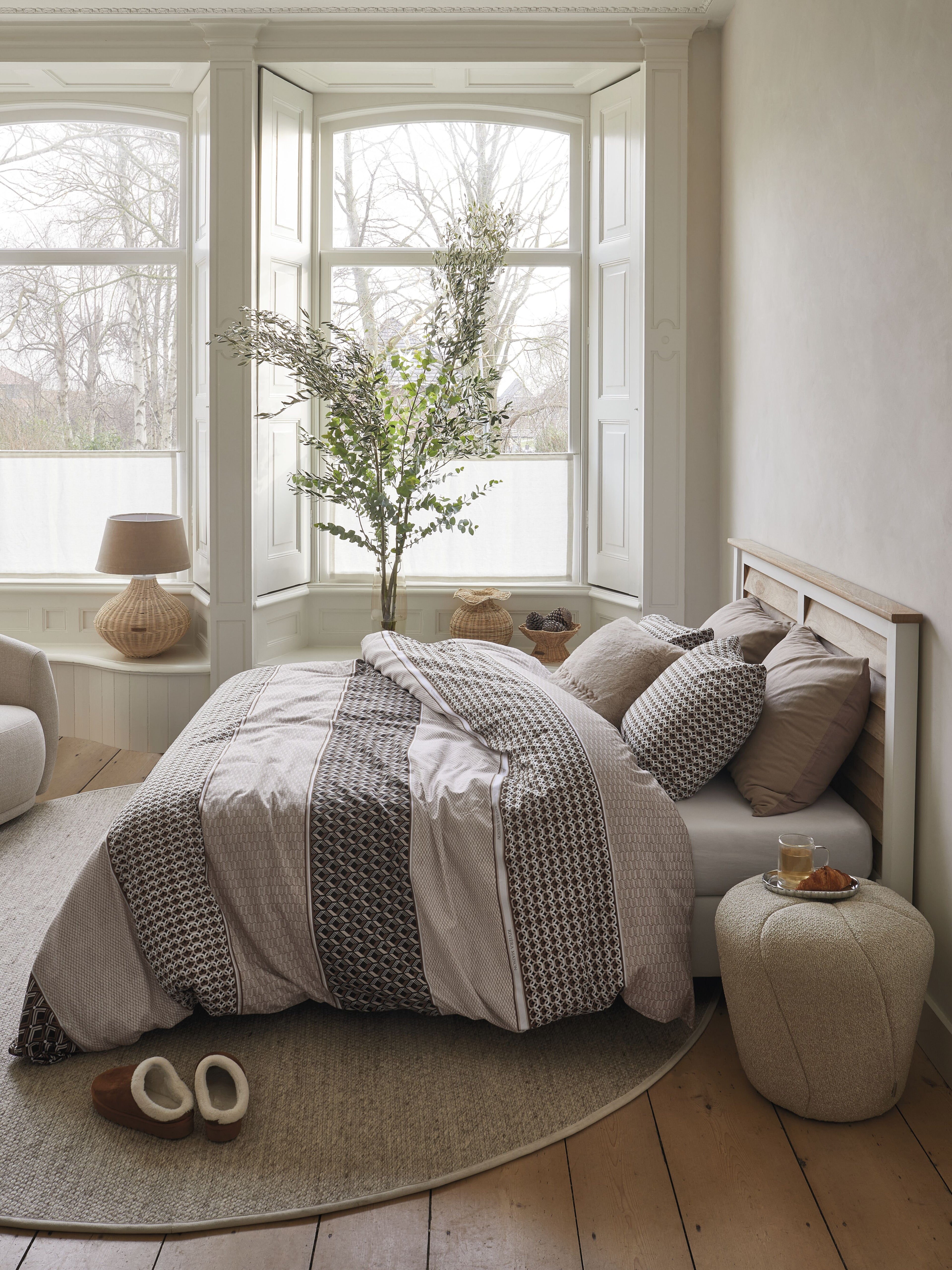 Rivièra Maison Lawrence Bettwäsche - Braun