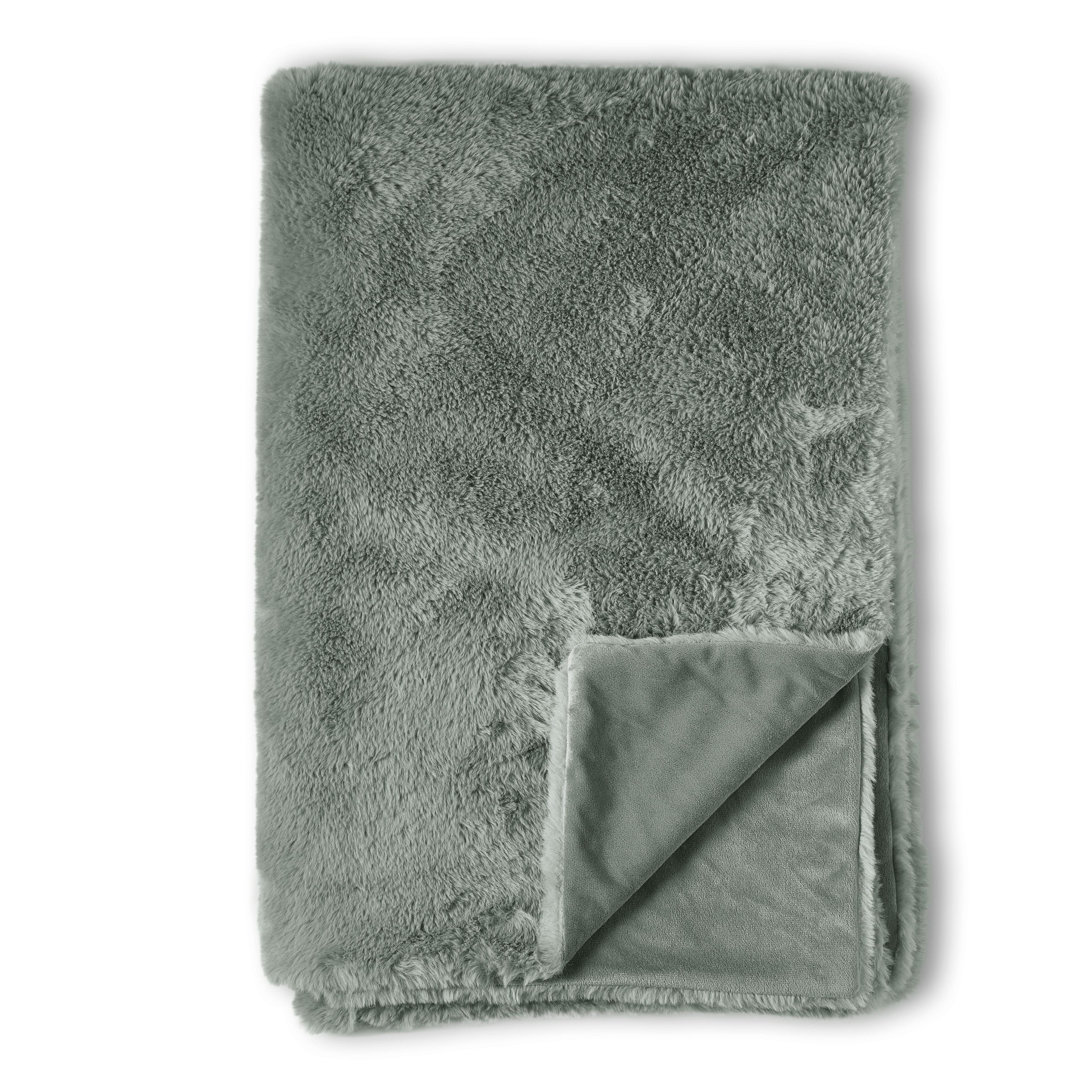 KAAT Amsterdam Cuddle Cloud Wohndecken - Graugrün