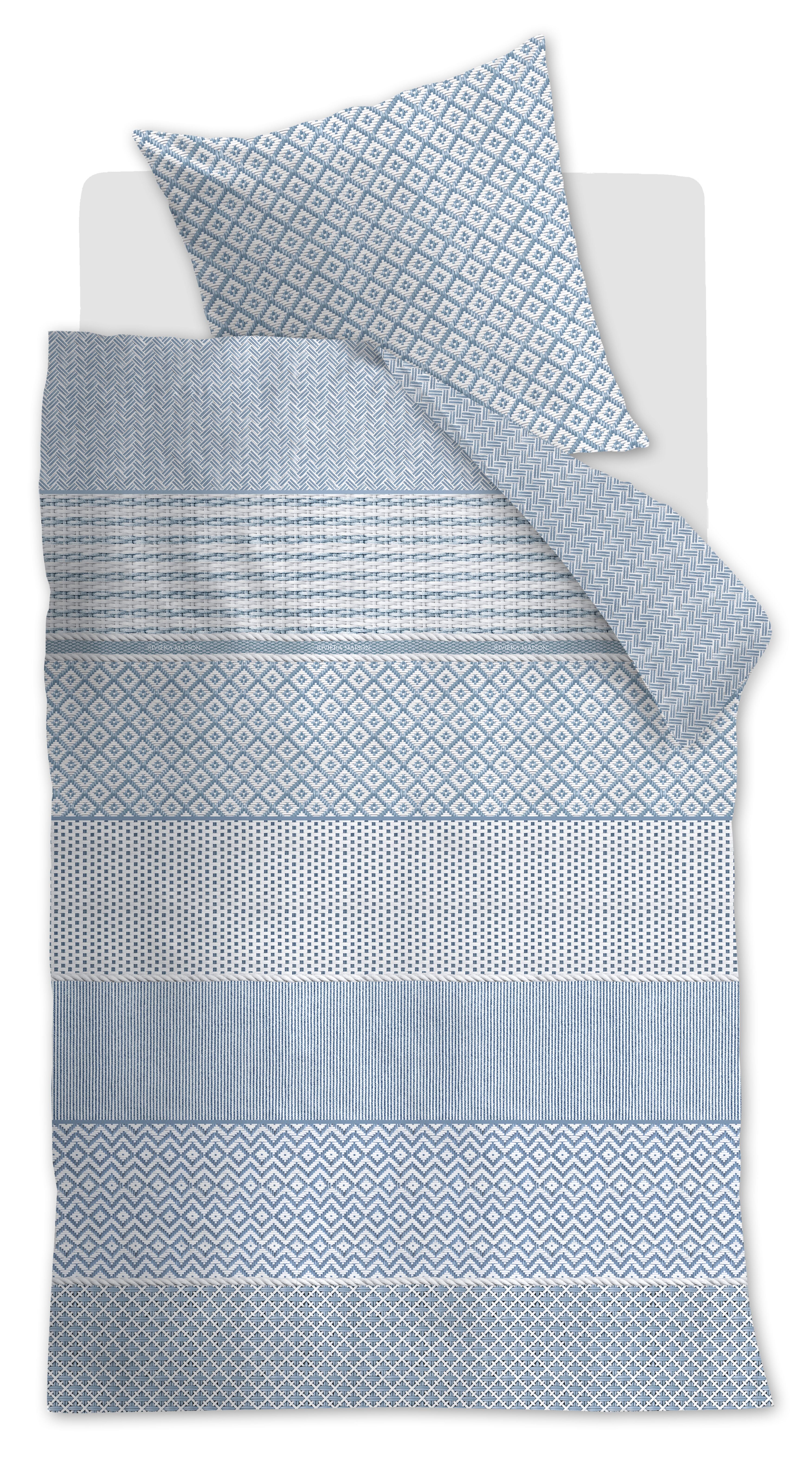 Rivièra Maison Francesco Bettwäsche - Blau