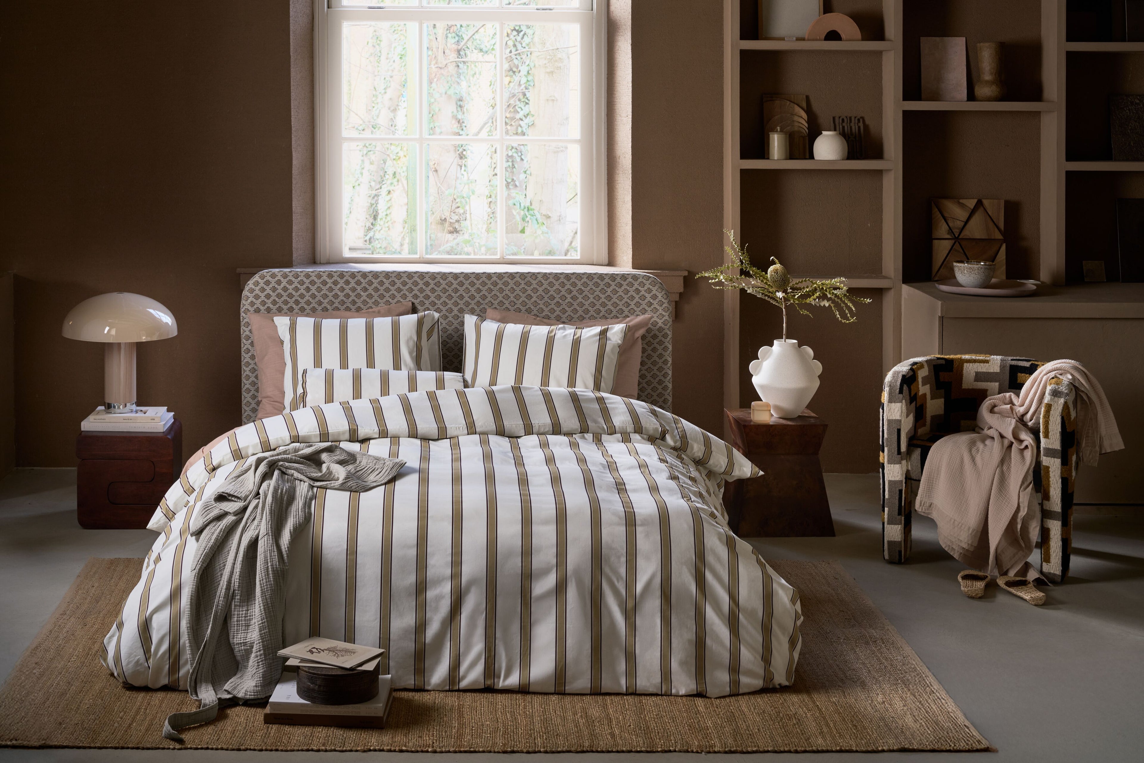 vtwonen Fun Stripe Bettwäsche - Sand
