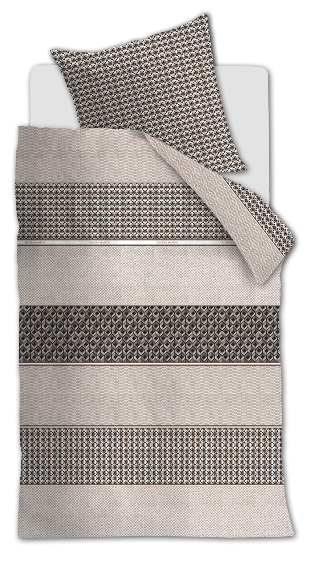 Rivièra Maison Lawrence Bettwäsche - Braun