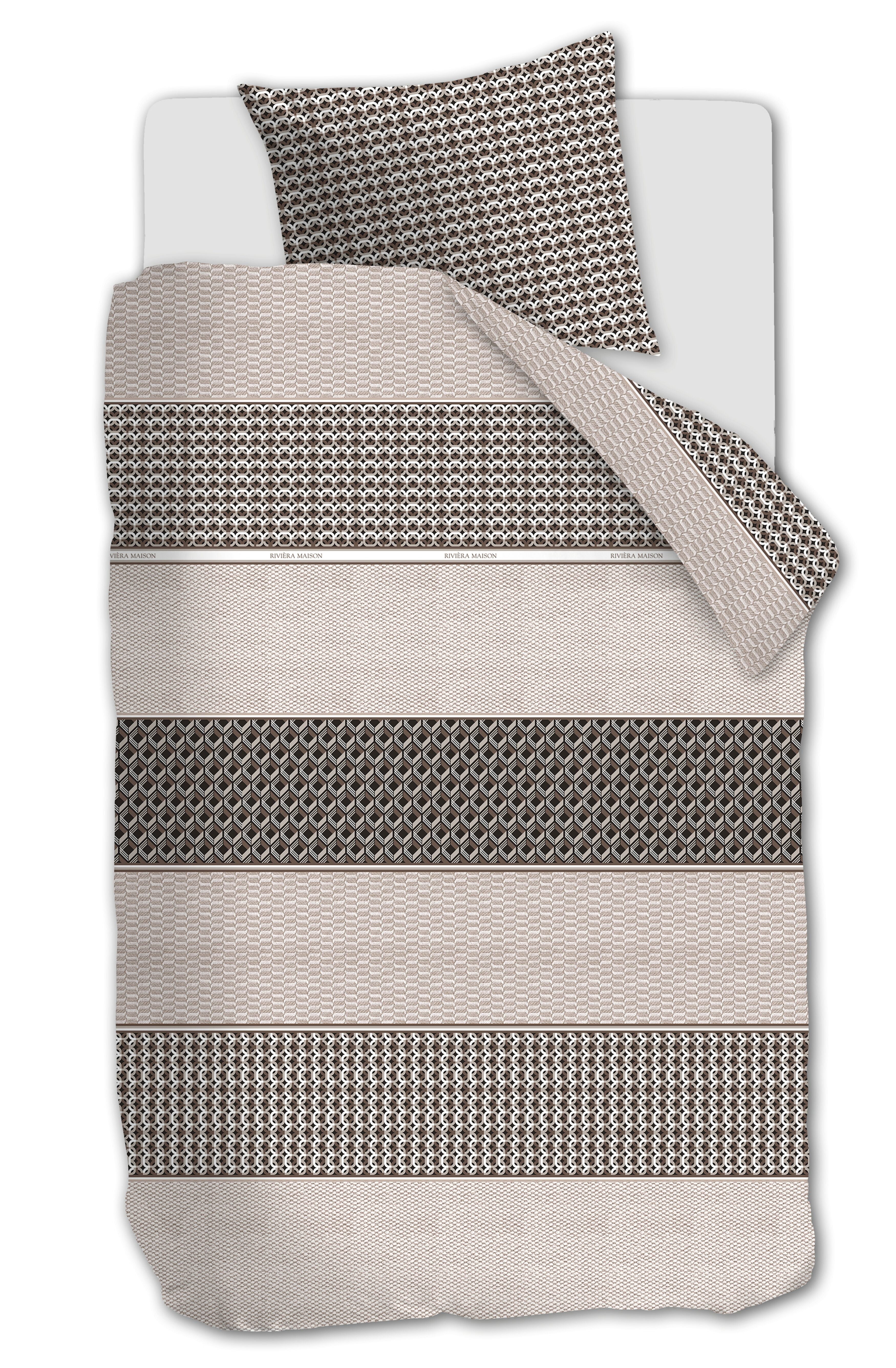 Rivièra Maison Lawrence Bettwäsche - Braun