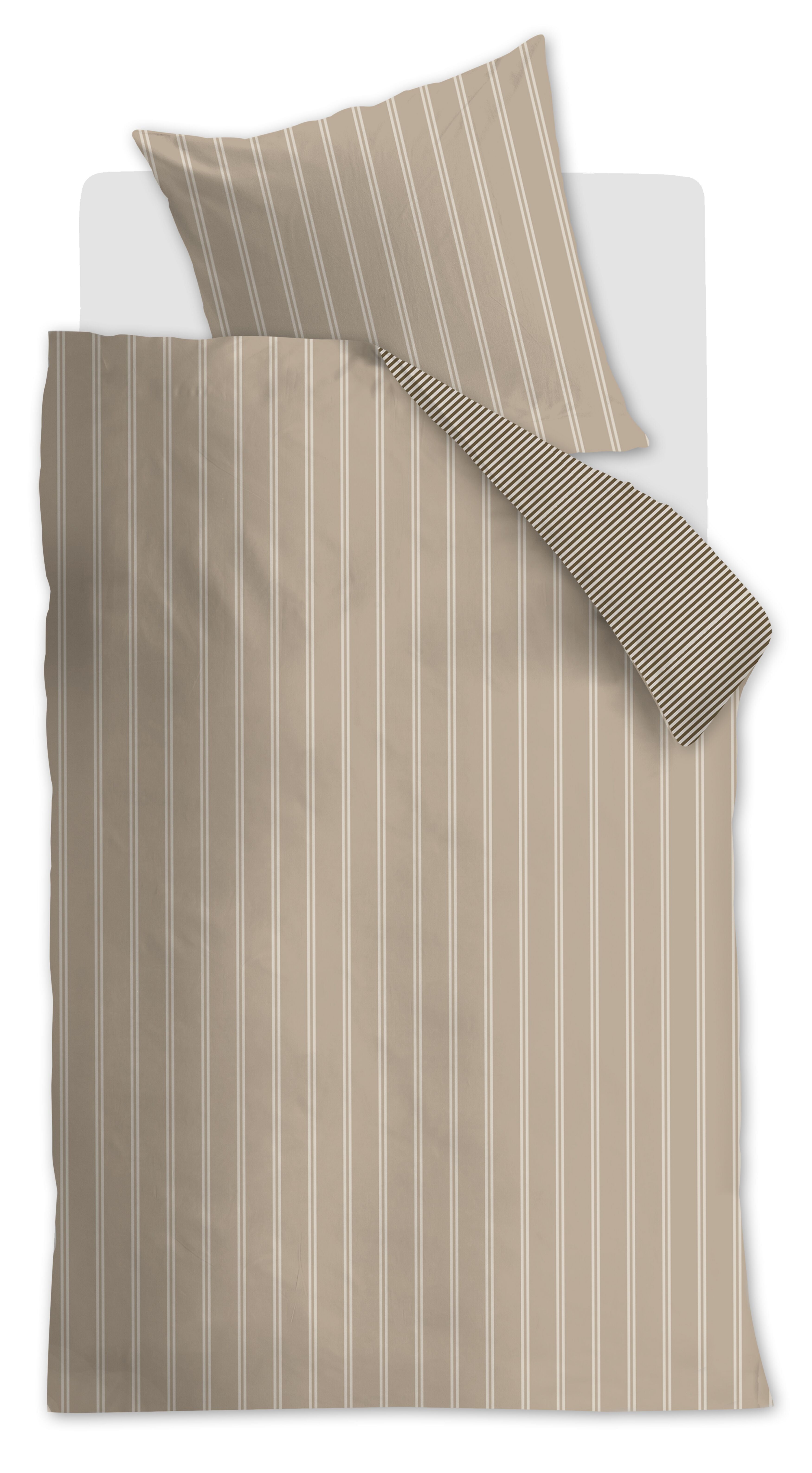 vtwonen Mini Stripe Bettwäsche - Natur