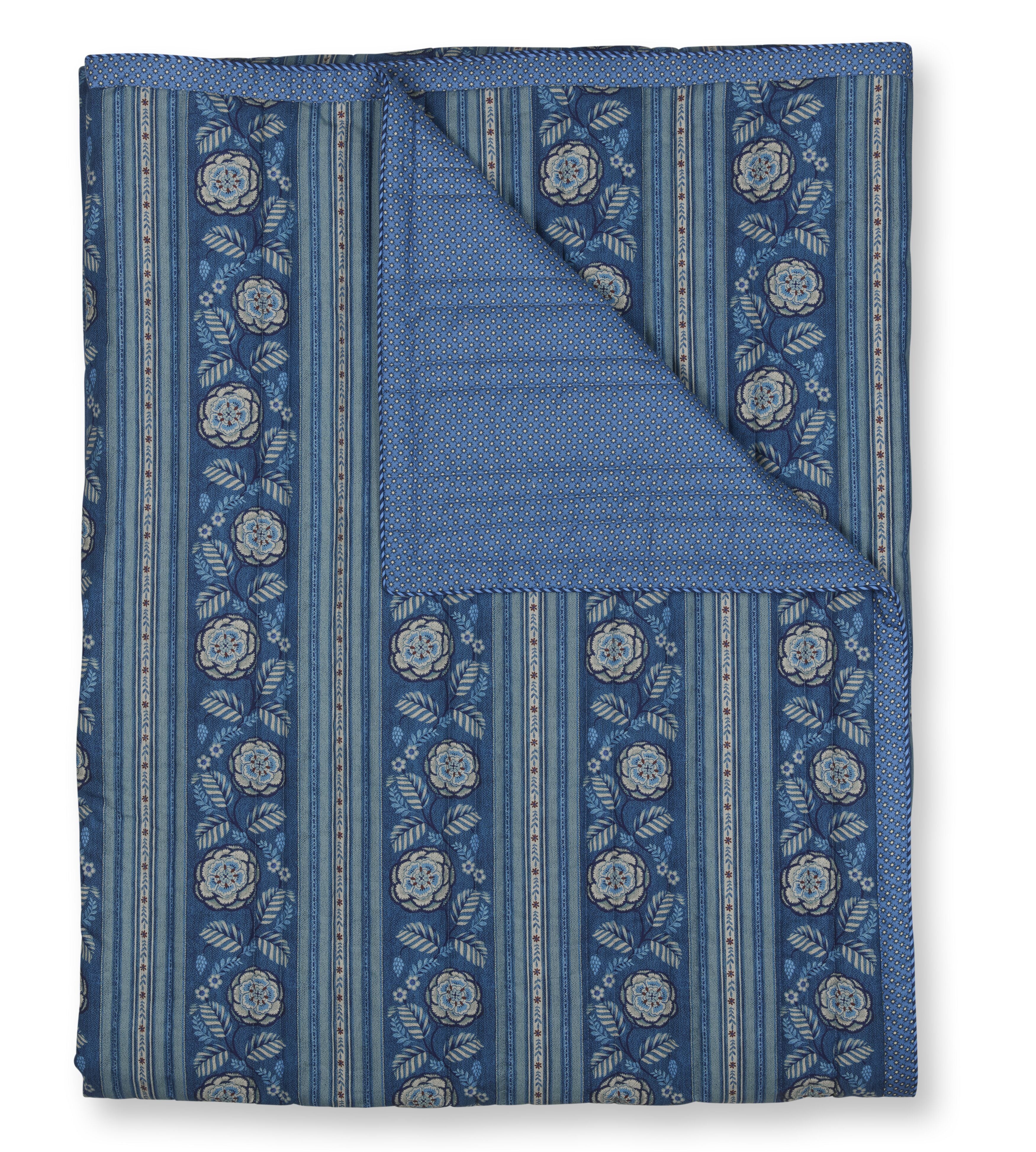 Pip Studio Rosa Rani Wohndecken - Dunkelblau