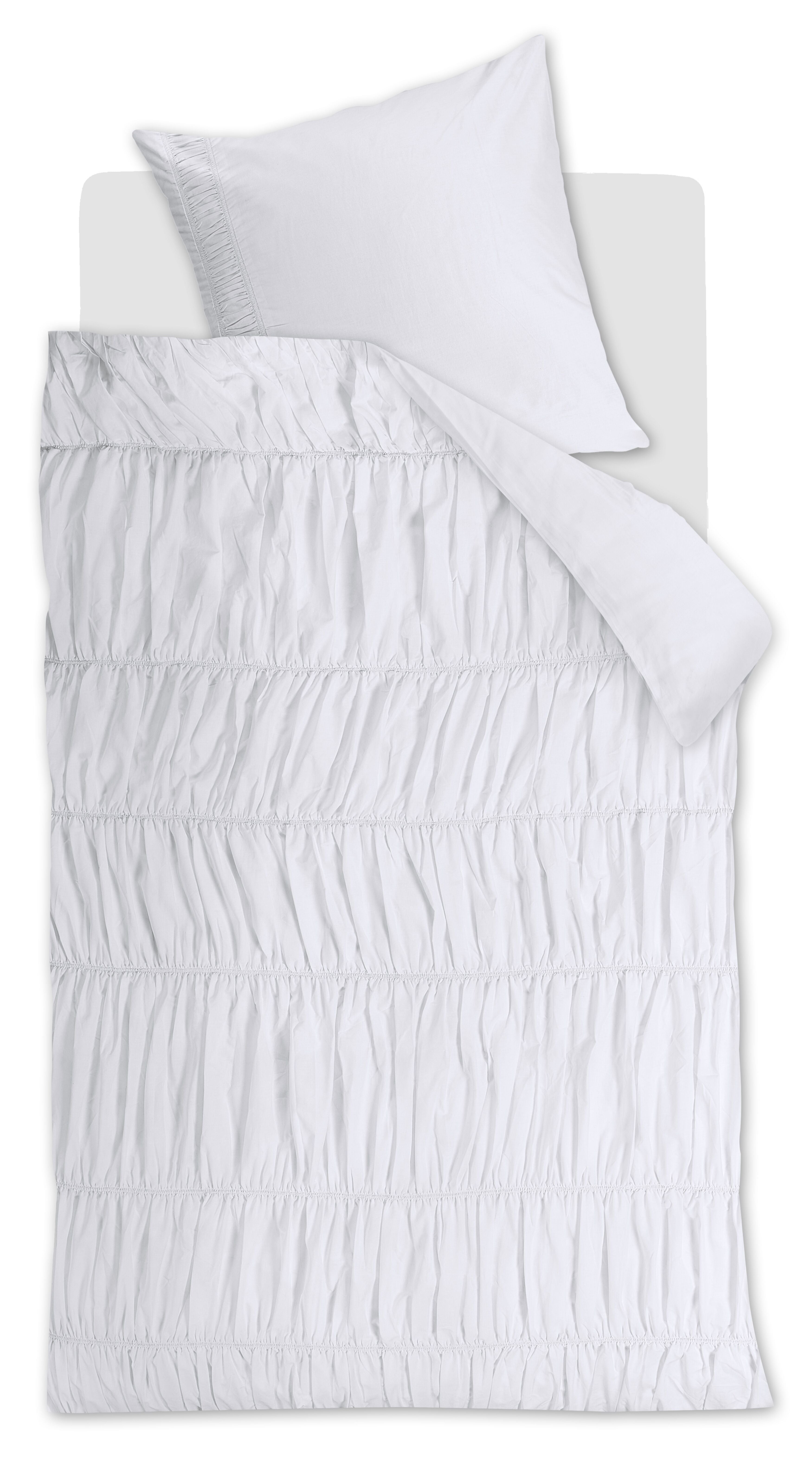 Rivièra Maison Ruffle Bettwäsche - Weiß