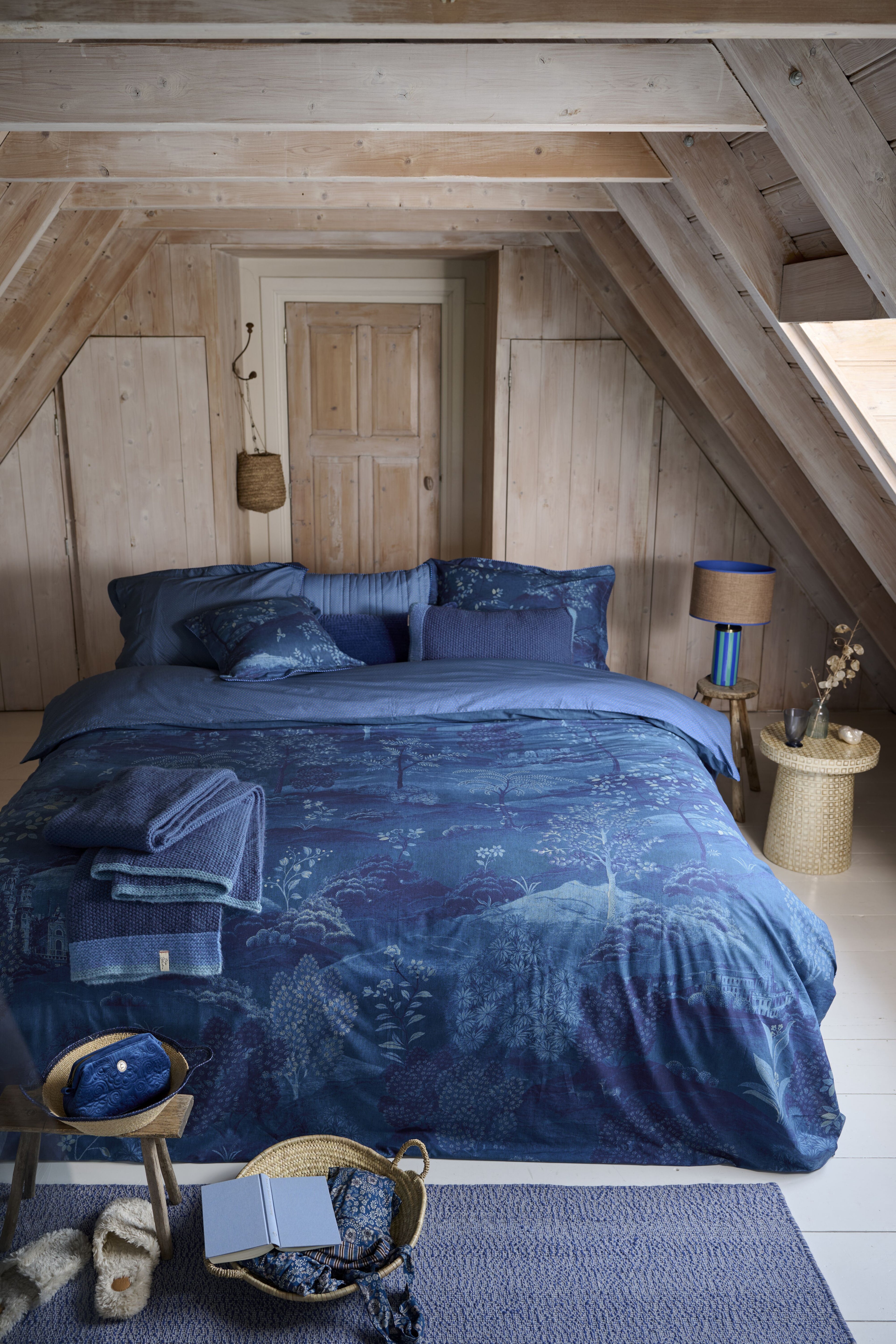 Pip Studio Sundara Wood Bettwäsche - Dunkelblau