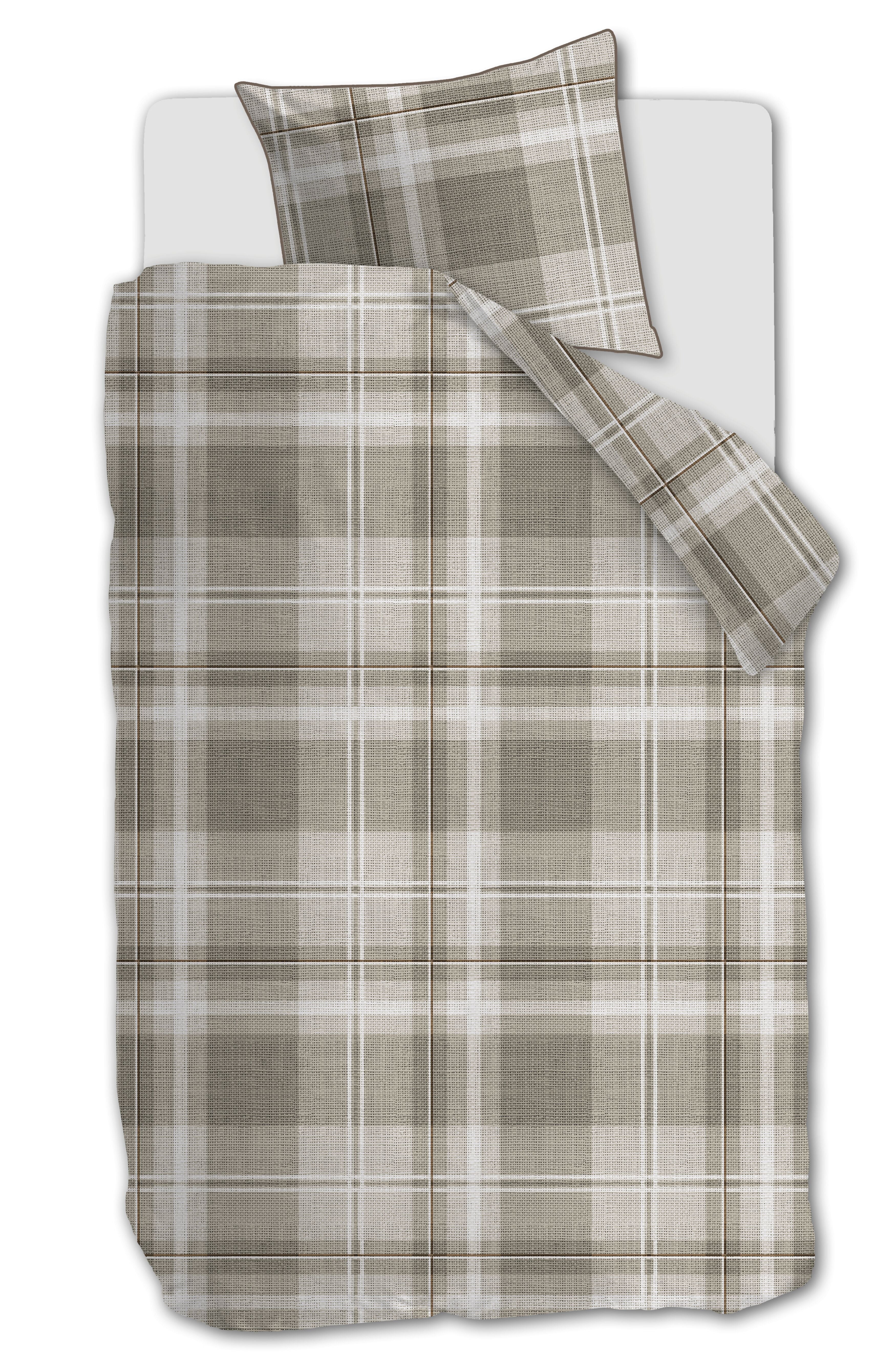 Rivièra Maison Tartan Check Bettwäsche - Sand