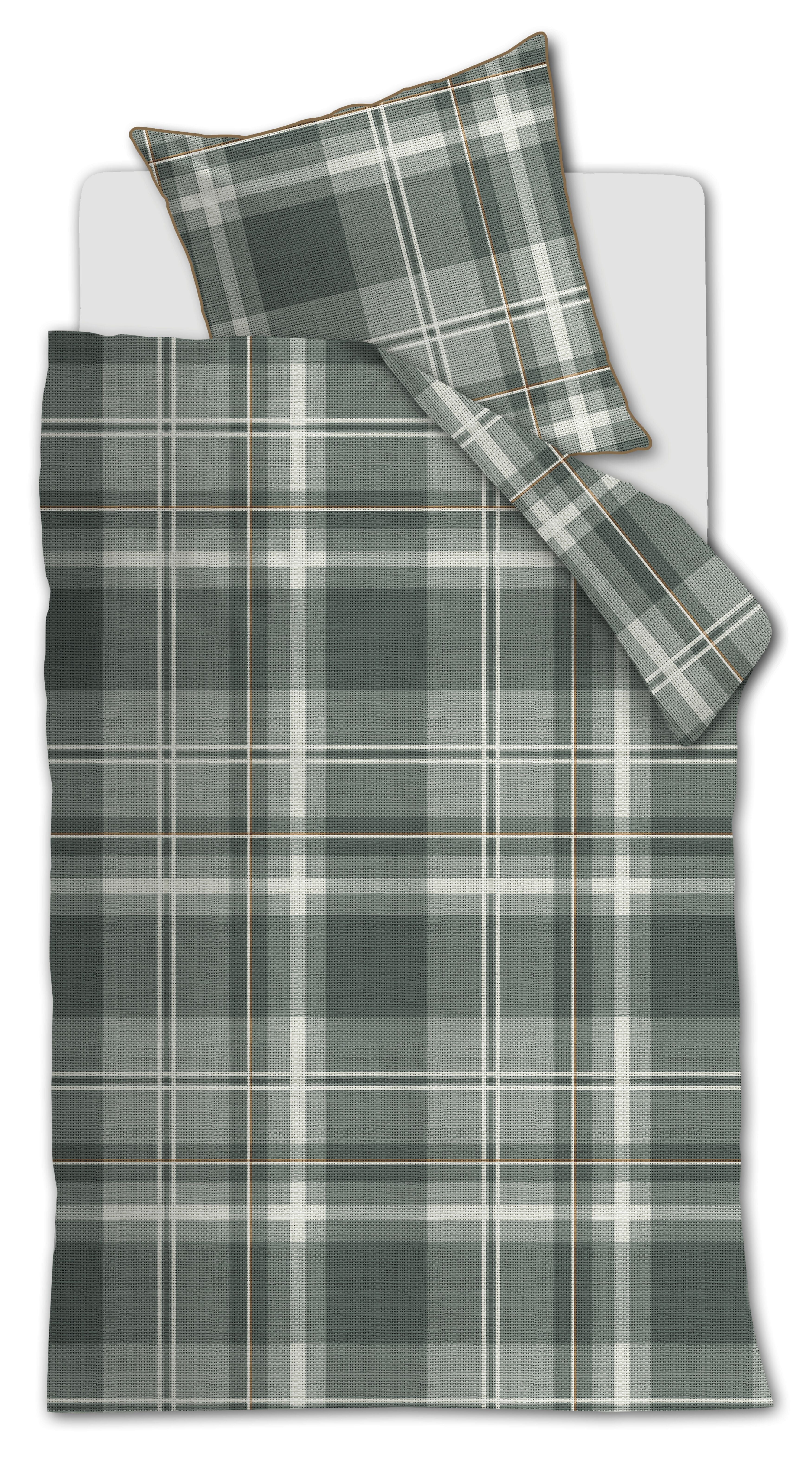 Rivièra Maison Tartan Check Bettwäsche - Grün
