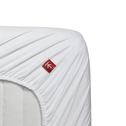Beddinghouse Topper Fitted Sheet - Percale Cotton - White