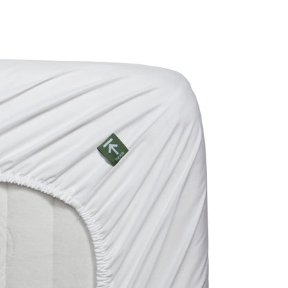 Beddinghouse Topper Fitted Sheet - Percale Cotton - White