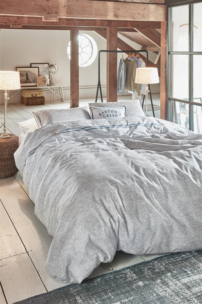 Riviera Maison Bartons Creek Kissenbezug - Grau