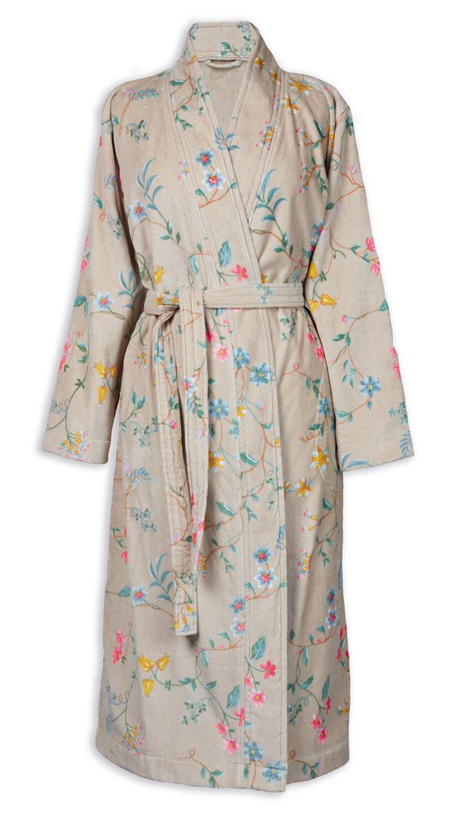 Pip Studio Les Fleurs Bademantel - Khaki