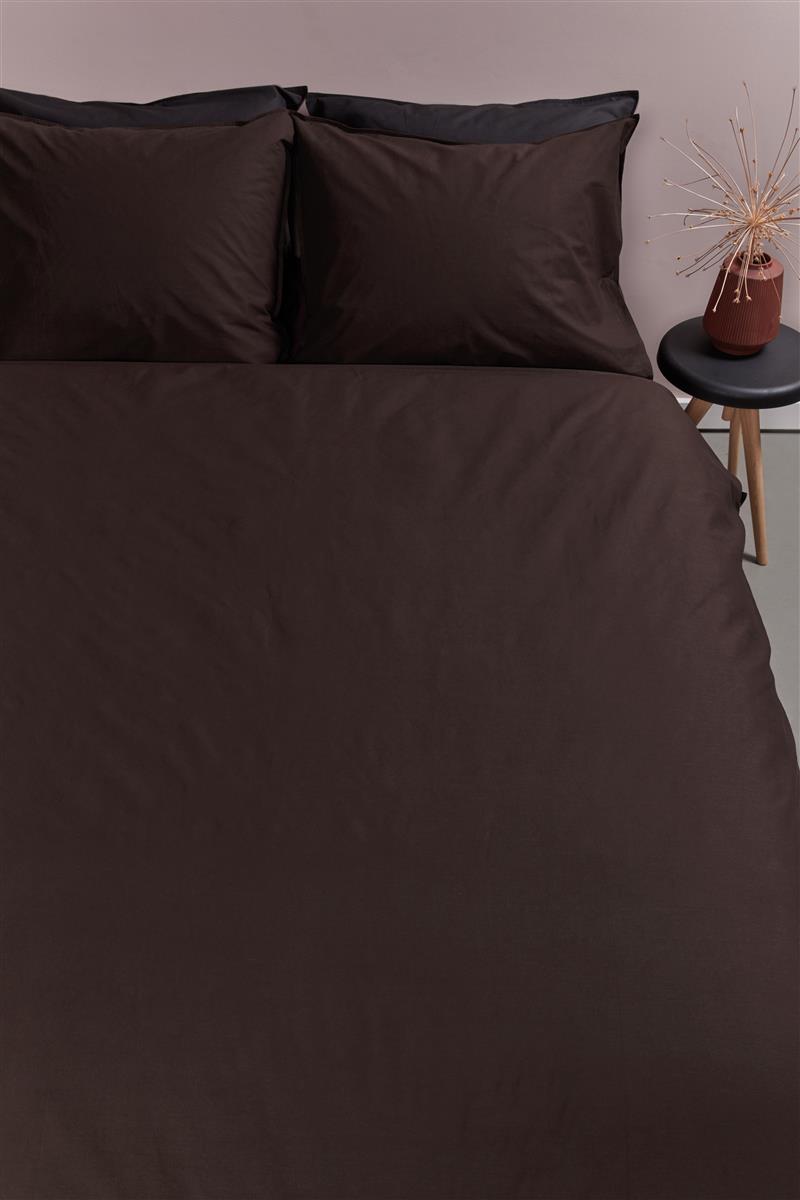 Ambiante Cotton Uni Bettwäsche - Braun