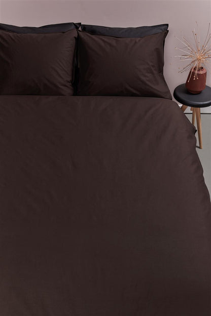 Ambiante Cotton Uni Bettwäsche - Braun