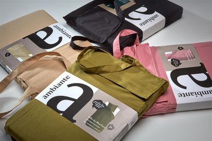 Ambiante Cotton Uni Bettwäsche - Braun