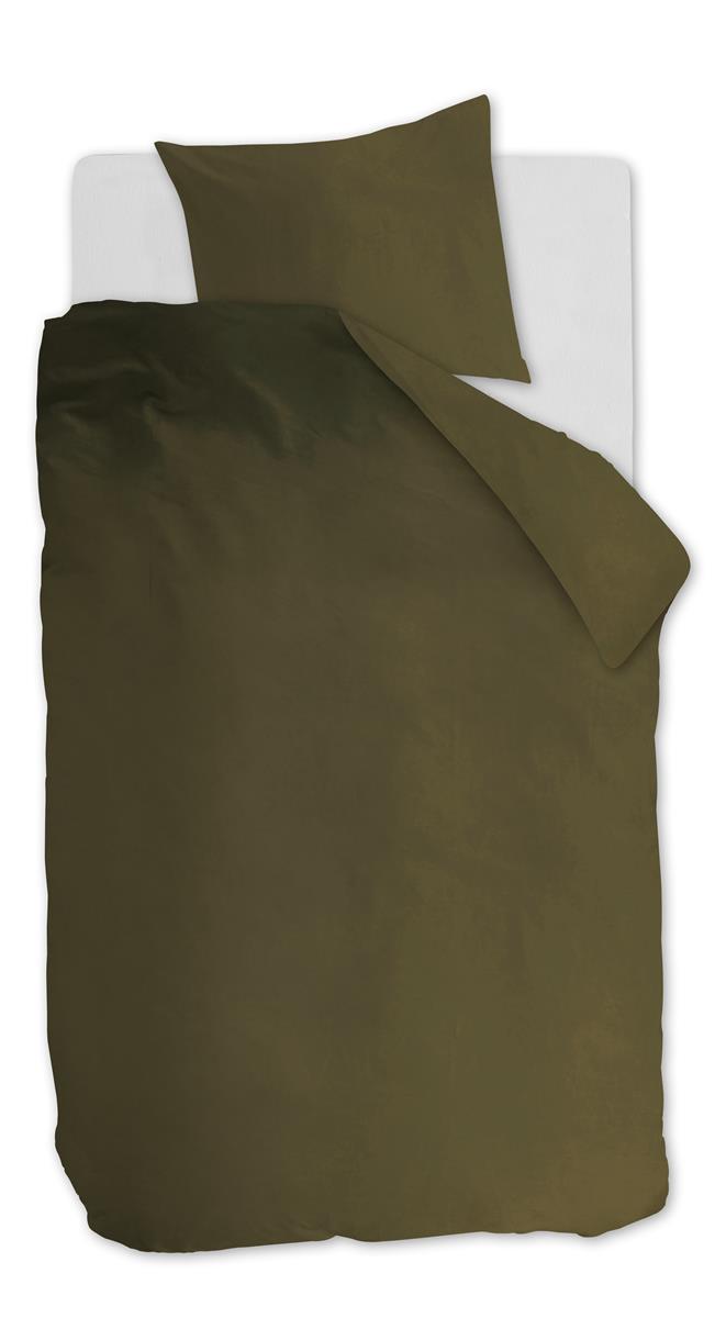 Ambiante Cotton Uni Bettwäsche - Olivgrün
