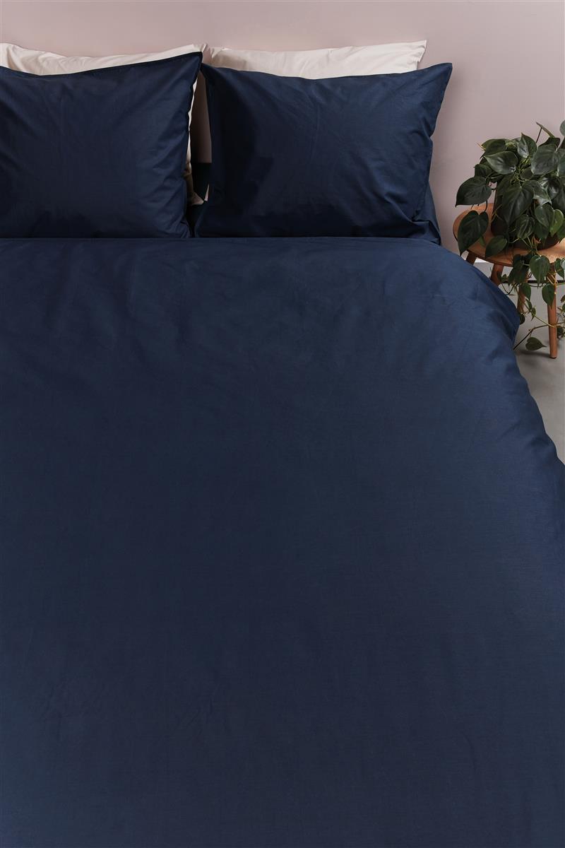 Ambiante Cotton Uni Bettwäsche - Dunkelblau