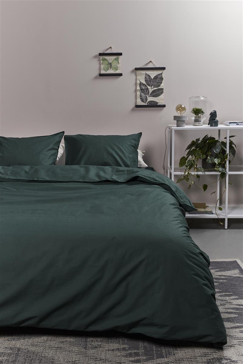 Ambiante Cotton Uni Bettwäsche - Dunkelgrün