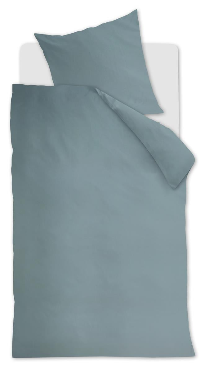 Ambiante Cotton Uni Bettwäsche - Blau