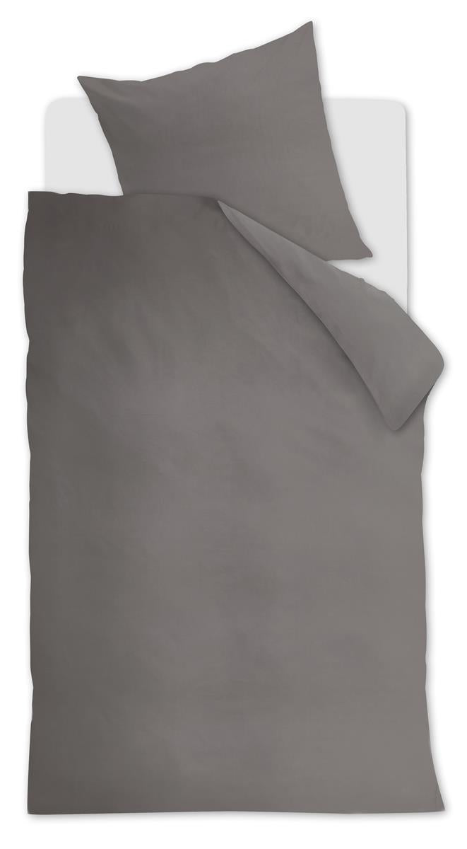 Ambiante Cotton Uni Bettwäsche - Grau