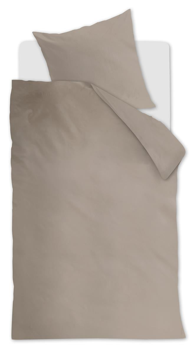 Ambiante Cotton Uni Bettwäsche - Taupe