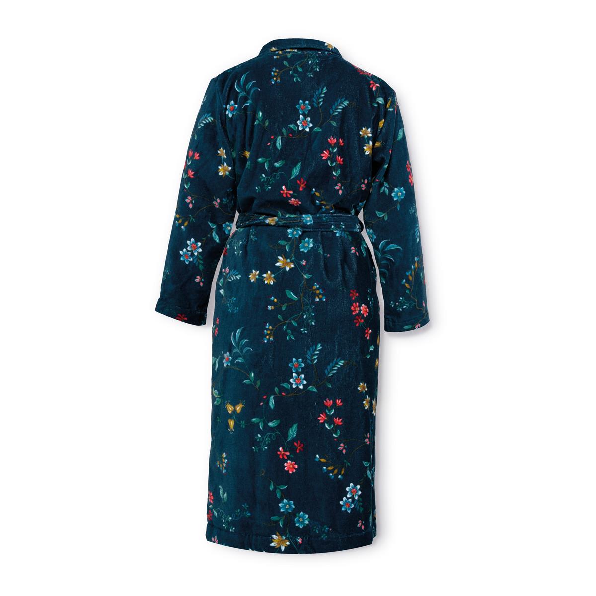 Pip Studio Les Fleurs Bademantel - Dunkelblau