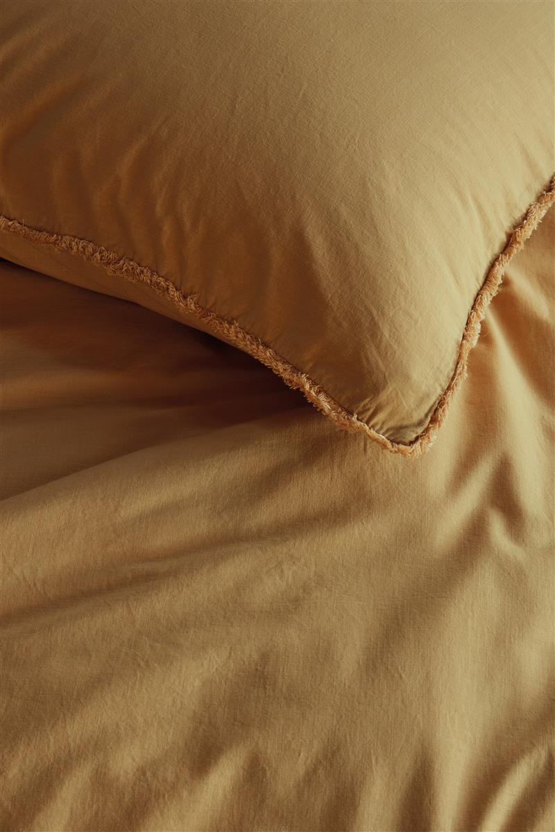vtwonen Natural Stone Fraying Bettwäsche - Gelb