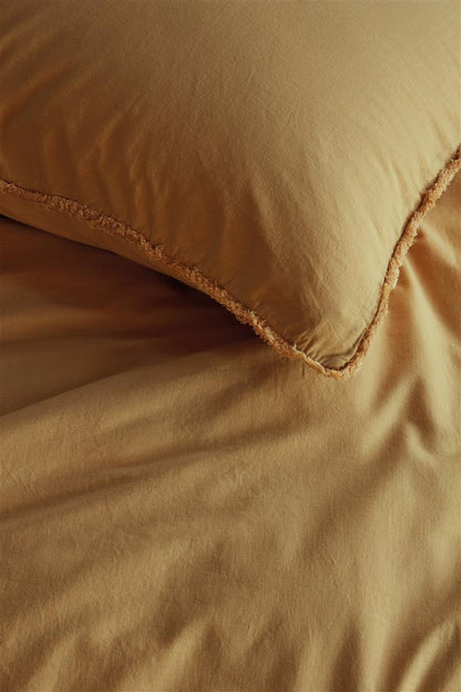 vtwonen Natural Stone Fraying Bettwäsche - Gelb